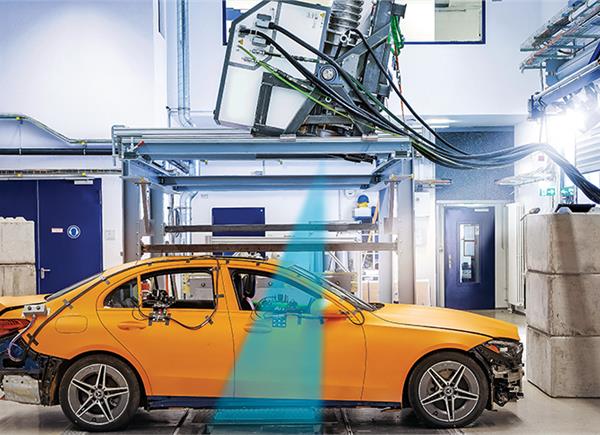 Mercedes-Benz achieves world's first X-ray crash test