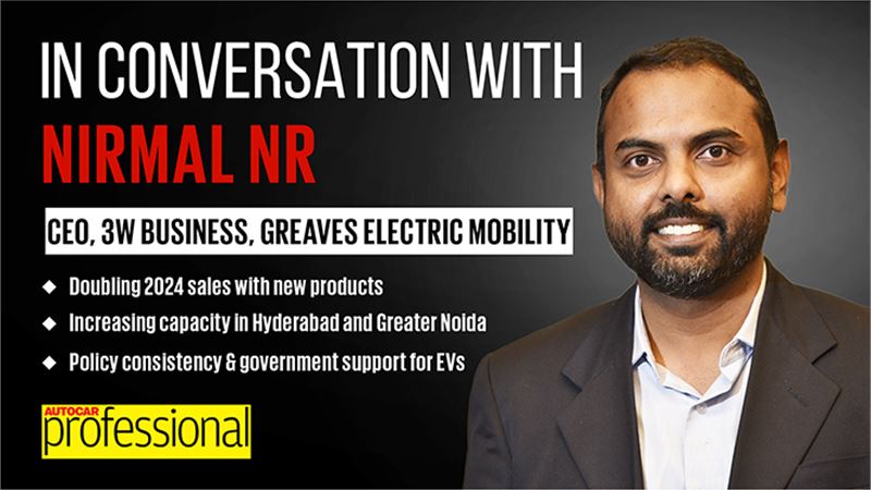 In Conversation with Greaves Electric Mobility's Nirmal NR