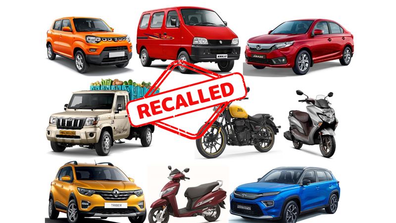 Car and two-wheeler OEMs recall 5.67 million vehicles in India since 2012