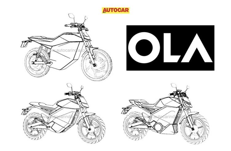  Ola patents three new electric bike designs