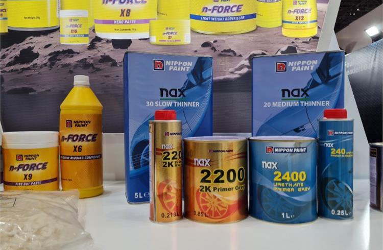 Nippon Paint India displayed its automotive refinish products from the paint and non-paint categories at Automechanika Dubai 2023 aftermarket trade fair. 