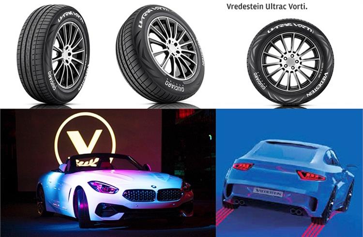 Vredestein tyres, in the 15- to 20-inch range, are launched in the passenger vehicle segment – the UltracVorti for premium luxury sedans and Ultrac fr premium hatchback and sedans.