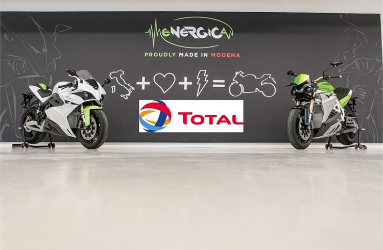Total becomes official sponsor and industrial partner for Energica Motor till 2022