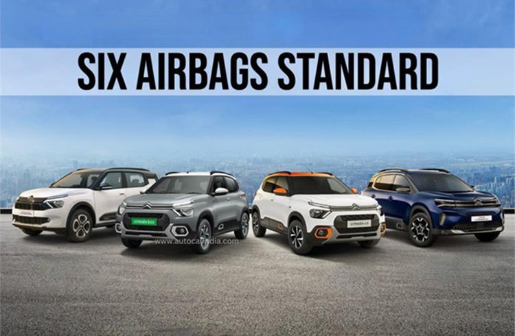 Citroen to offer six air bags as standard for C3 Aircross, C3, and eC3
