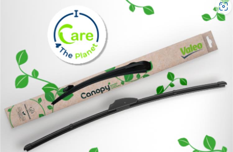 Valeo's new wiper blade made from natural, renewable and recycled materials