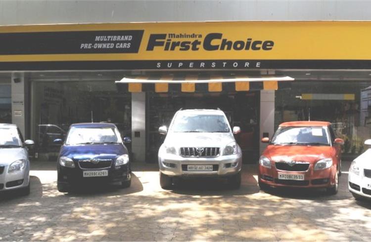 A Mahindra First Choice dealership at Goregoan, Mumbai.