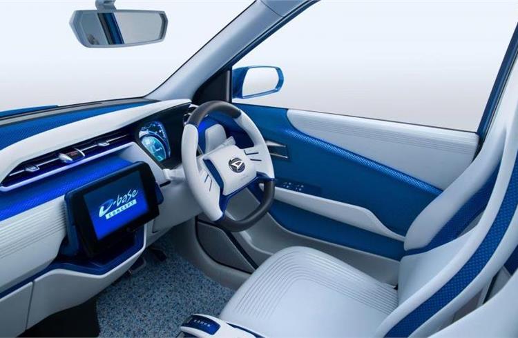 Interiors of Daihatsu D-Base concept are likely to be toned down for production