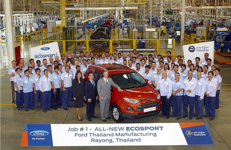 Ford begins EcoSport production at Thailand plant