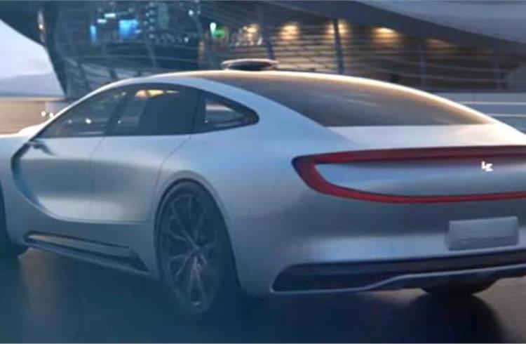 LeEco unveils its first all-electric vehicle