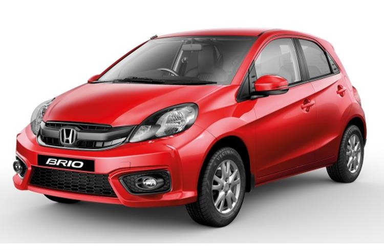 Honda Cars India launches facelifted Brio at Rs 4.69 lakh