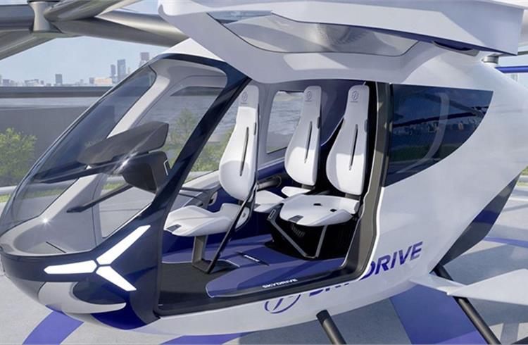 The electric vertical take-off and landing (eVTOL) aircraft is characterised by electrification and a fully autonomous autopilot.