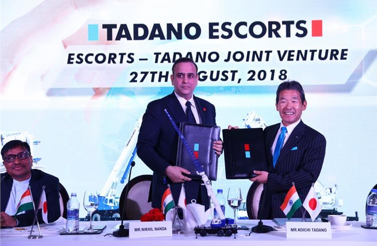 Escorts inks JV with Japan’s Tadano Group for higher capacity mobile cranes