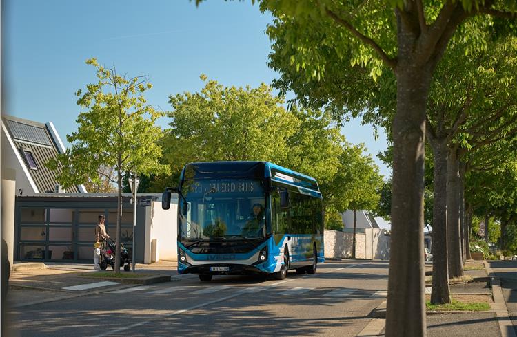 Iveco’s E-way battery electric bus.