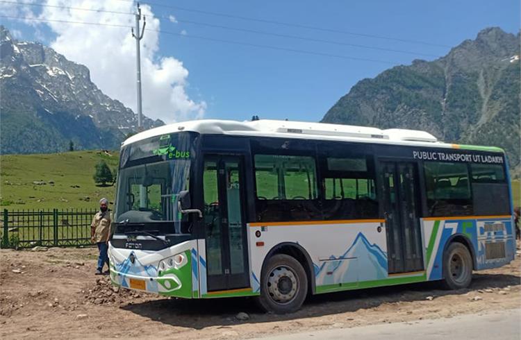 Electric buses in Ladakh surpass 10,50,000 kilometers