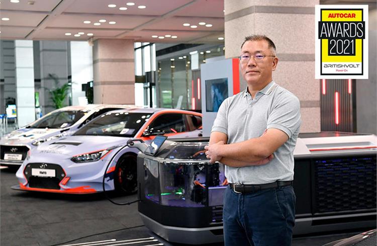 Hyundai Motor Group chairman Euisun Chung wins Issigonis Trophy at 2021 ...