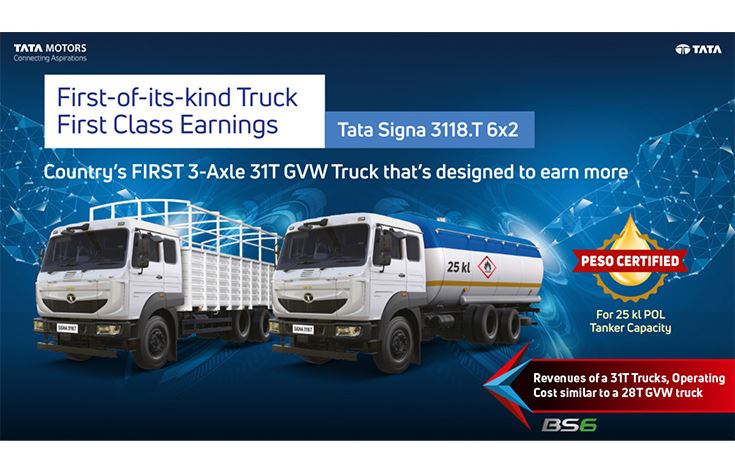 tata truck 3118 price