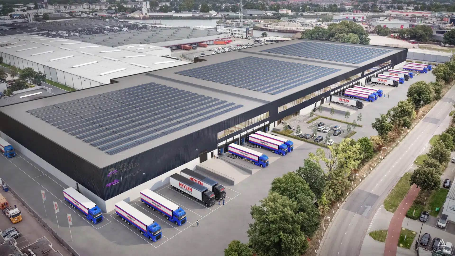 Apollo Tyres bouwt een duurzaam magazijn in Nederland