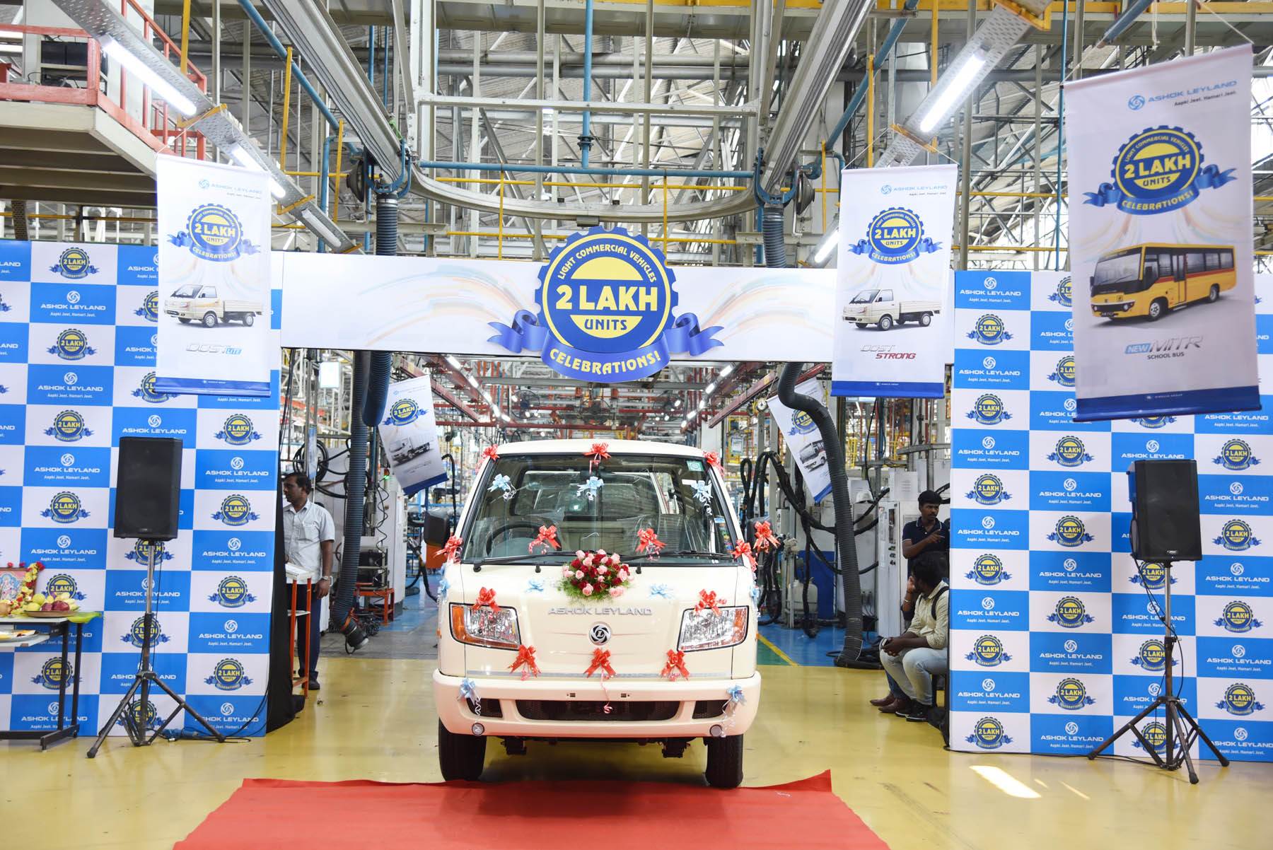 Ashok Leyland’s 200,000th LCV rolls out from Hosur plant Autocar