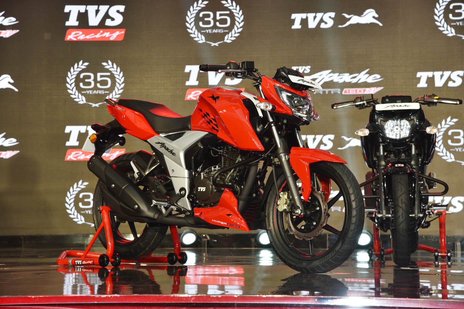 TVS launches 2018 Apache RTR 160 4V Autocar Professional