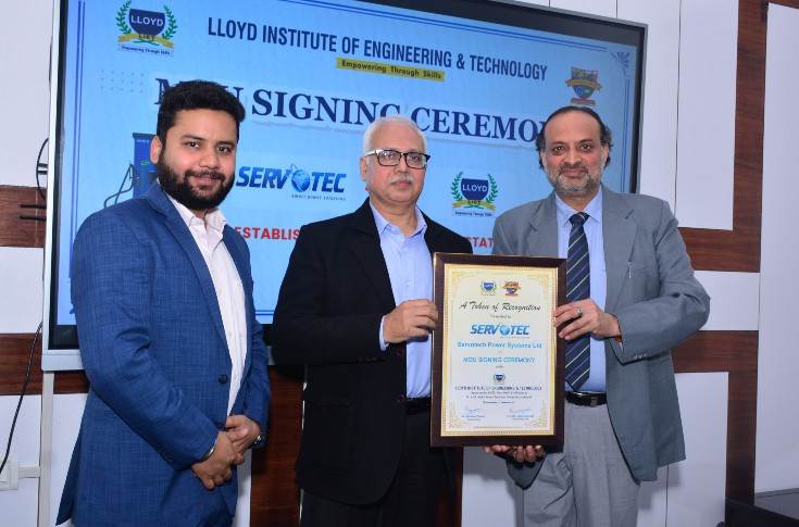 Servotech signs MoU with Lloyd Institute of Engineering for R&D lab, EV charging  | Autocar Professional