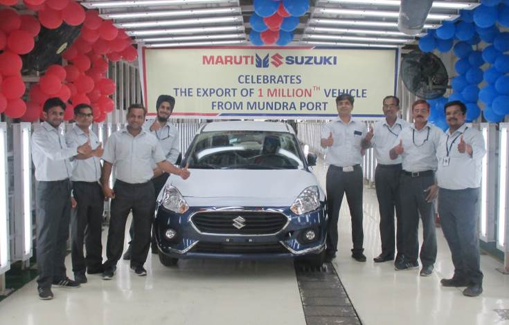 Millionth Maruti Suzuki car exported from Gujarat's Mundra Port