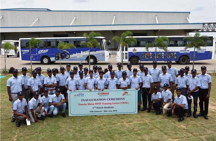 Yamaha Motor’s training center completes a year, 50 students join second batch