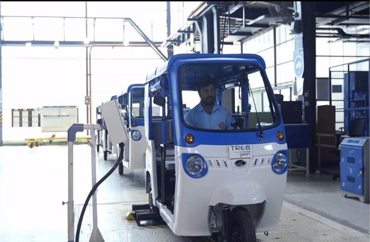 Mahindra Electric's Bangalore facility at present manufactures the Treo and Treo Yaari three-wheelers, e2oplus (for export market) passenger car and the powertrain for the eVerito, eSupro and eKUV100.