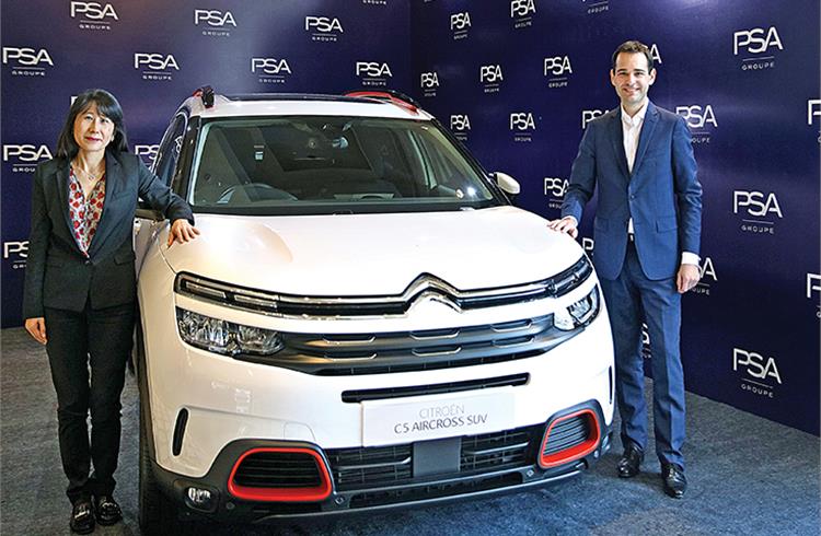 L-R: Ms Michelle Wen, EVP, Global Purchasing and Supplier Quality, Groupe PSA and Guillaume Ruffino, Vehicle Program Purchasing vice-president at Groupe PSA