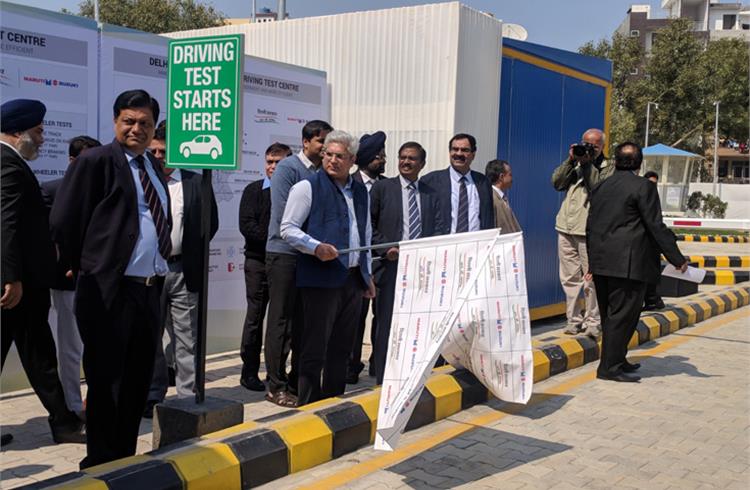 Delhi Minister of Transport, Kailash Gahlot inaugurated the state-of-the-art fully automated driving test centre.