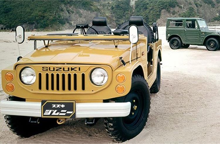 In February 1975, the 4-seater soft-top version of the LJ20 Jimny made its debut. While all previous versions were either 2- or 3-seater, this model was actually the first 4-seater of the Jimny series