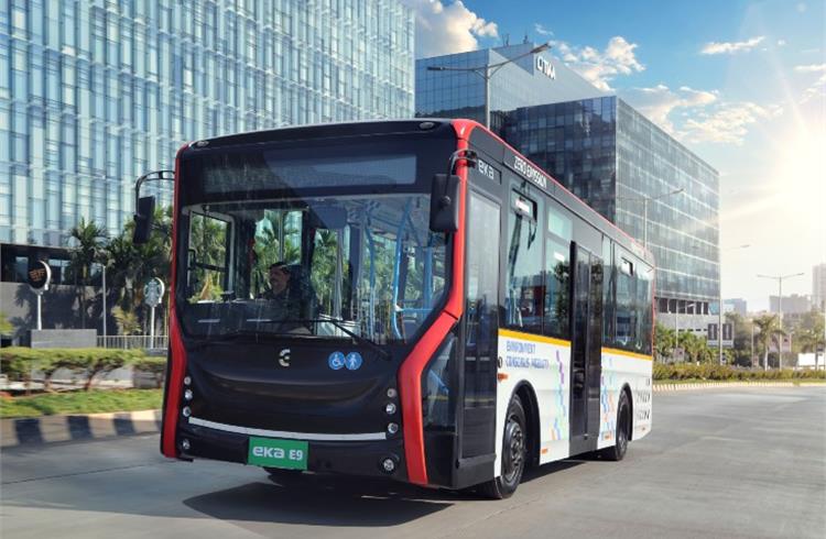 The E9 is the first electric bus from EKA Mobility