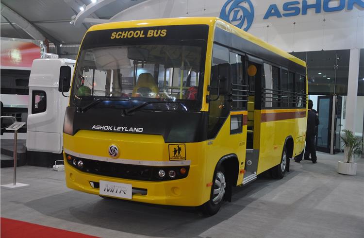 Ashok Leyland's MiTR at the 2014 Auto Expo Show in New Delhi.