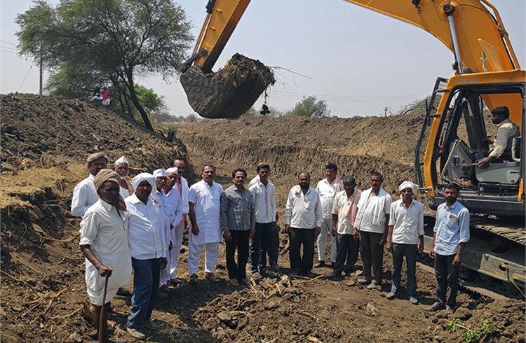 Destillting work in progress at one of the sites in Latur district