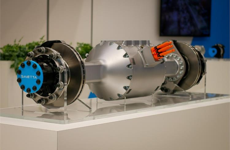eAxle Concept houses the entire powertrain at the rear of the axle, allowing OEMs the opportunity to make use of the newly acquired space to best suit their individual needs