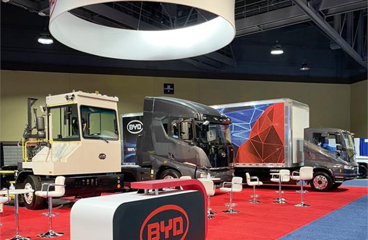 BYD reveals new electric trucks at ACT Expo in California