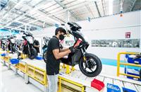 In February 2021, Ather’s new plant in Hosur, which has a production capacity of 110,000 e-scooters and 120,000 battery packs per annum, went on stream.