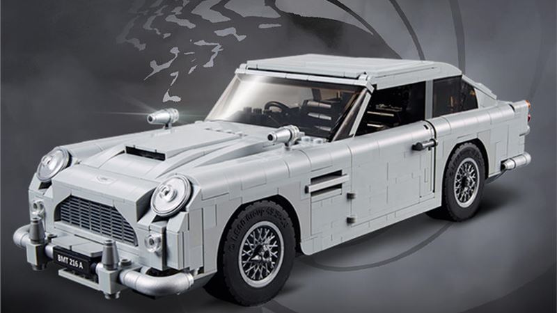 James Bond Aston Martin DB5 model reborn as a Lego model