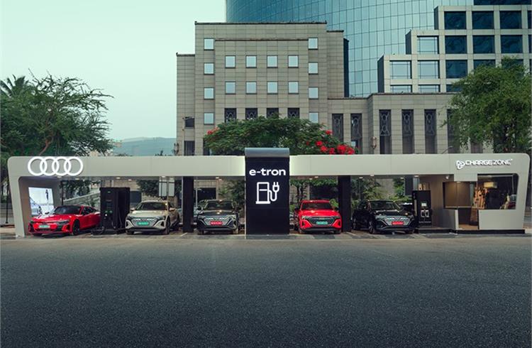 Audi India's Ultra-Fast Charging Station in BKC, Mumbai