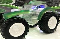 BKT Tractor made of plexiglass at Automechanika 2018