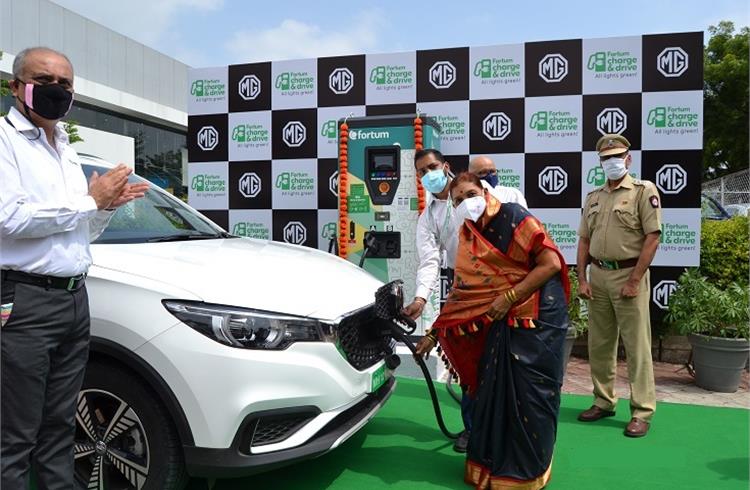MG Motor India, Fortum install 50 kW superfast EV charging station in Pune