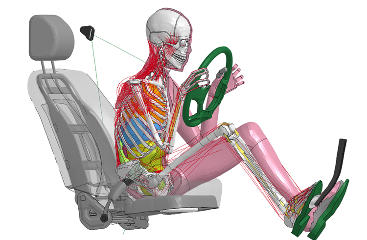 Toyota enhances THUMS crash test simulation software for automated driving