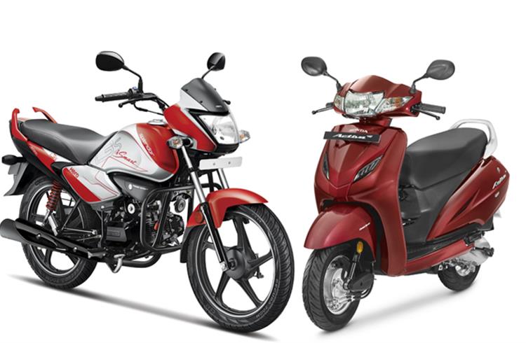 The Hero Splendor family of commuter motorcycles took the crown with a total of 242,743 units compared to the Activa's 236,739.