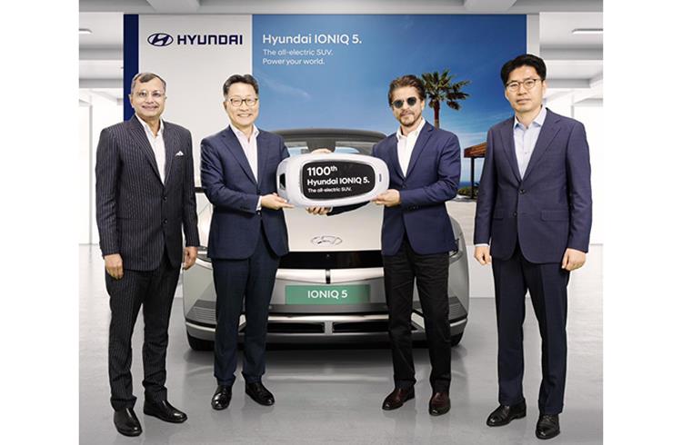Hyundai Motor India delivers 1,100th Ioniq 5 to Shah Rukh Khan