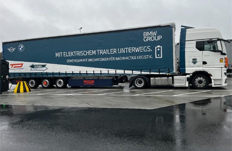 BMW Group Logistik tests electric semi-trailer, sees 48% savings over diesel trucks