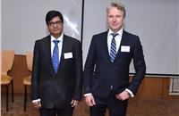 Awadhesh Kumar Jha, vice-president – Charge & Drive and Sustainability and Erik Tutzauer, Head of Innovation Accelerator.