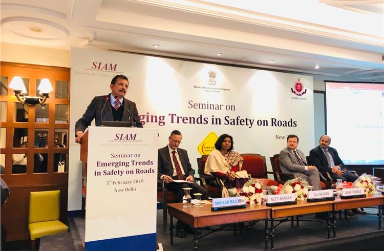 India's apex auto body bats for road safety