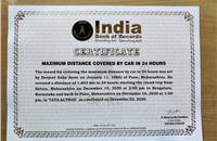 Tata Altroz drives into India Book of Records with 1,603km in 24 hours