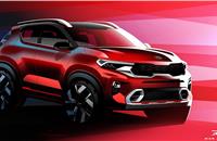 Kia is banking heavily on sale of the Sonet compact SUV, which is to be launched in Indiua in September. First year India sales target: 100,000 units. Exports: 50,000