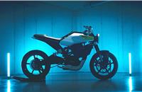 The E-Pilen Ccncept electric motorcycle has a power output of 8 kW and a range of 100km.
