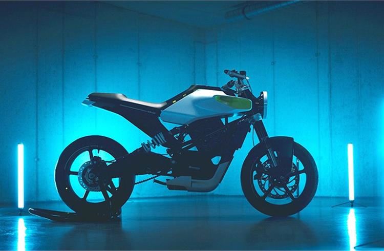 The E-Pilen Ccncept electric motorcycle has a power output of 8 kW and a range of 100km.